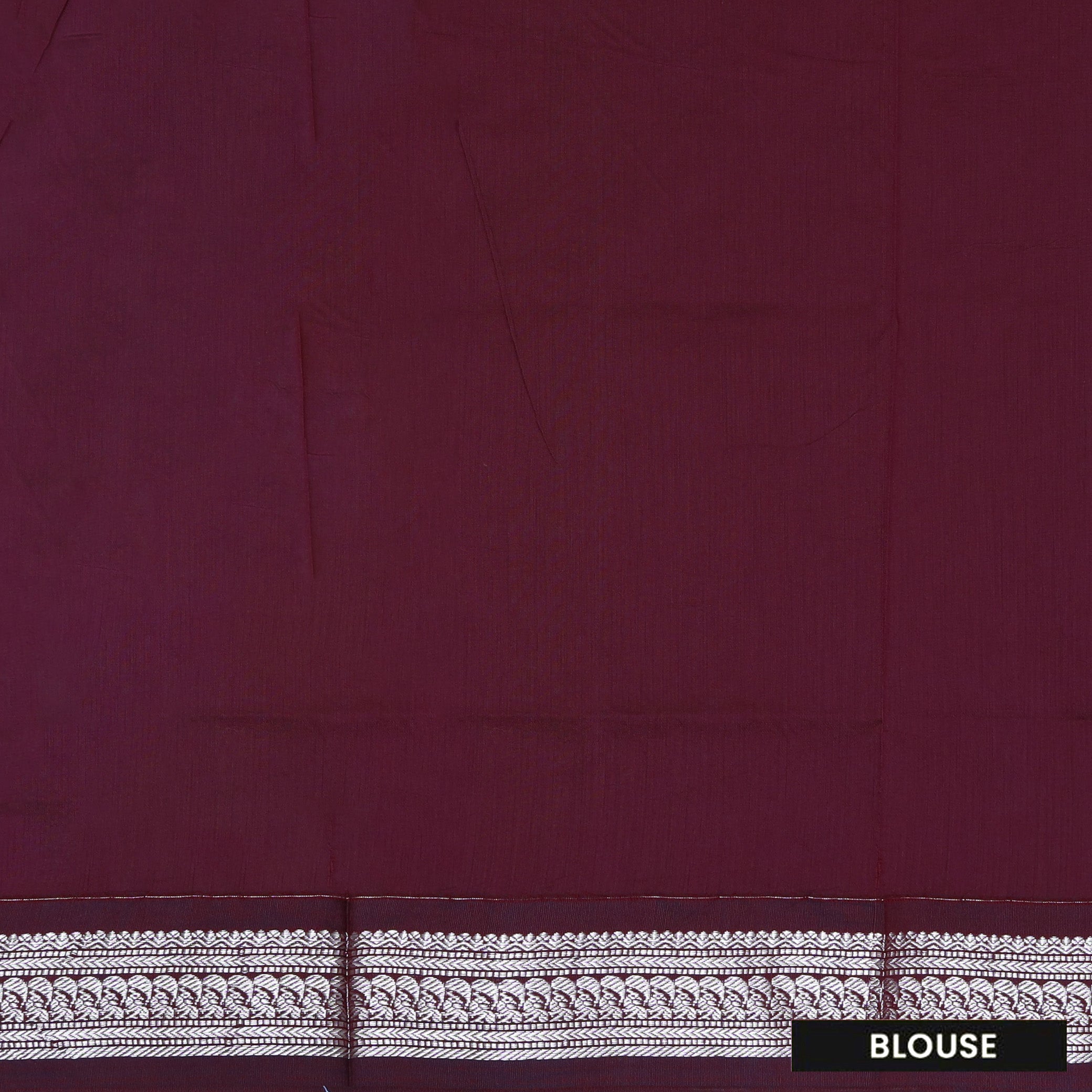 Sky Blue With Wine Red Premium Quality Kalyani Cotton Saree