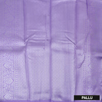 Light Blue with Lavender Litchi Silk Saree