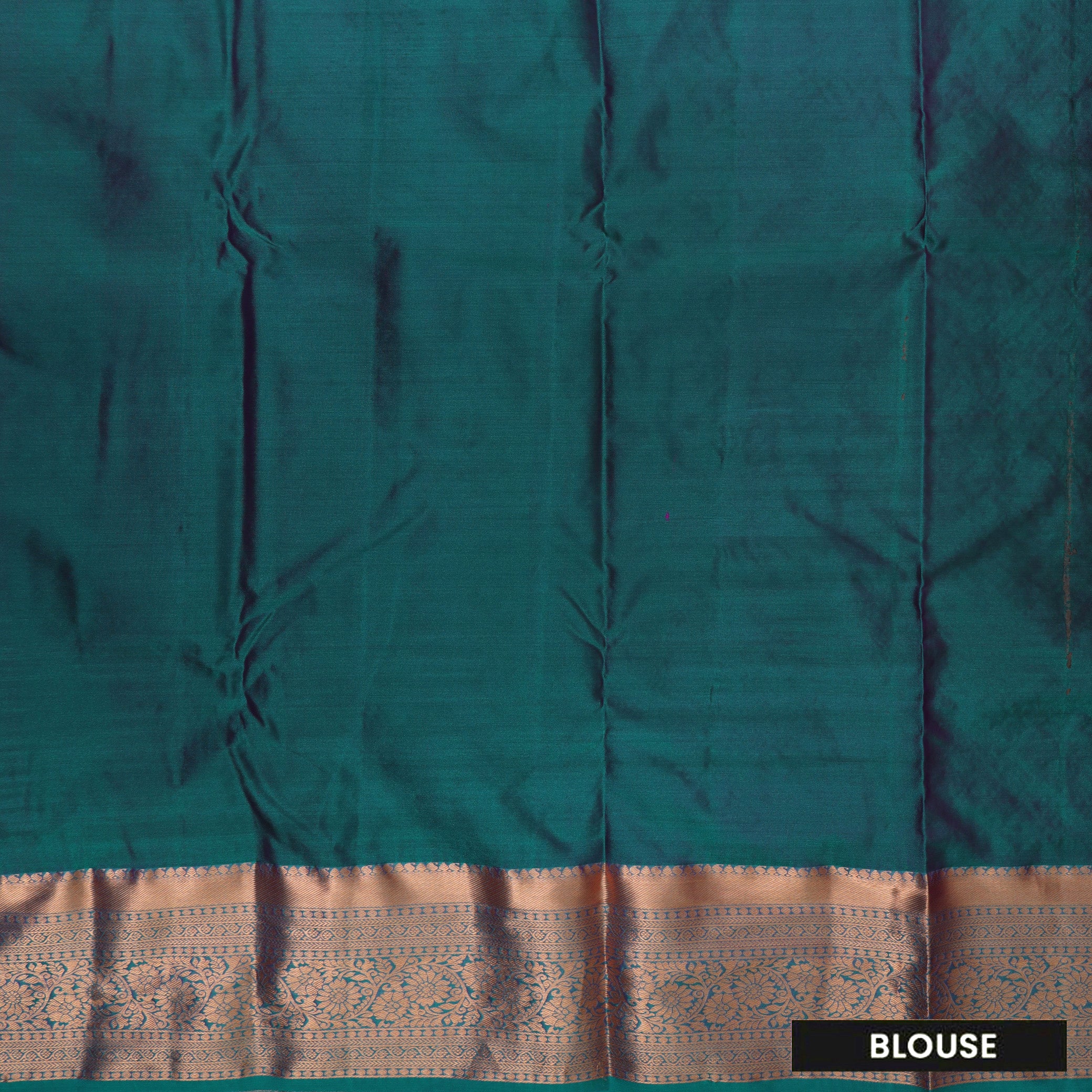 Dark PeachWith Green Wedding Silk Saree