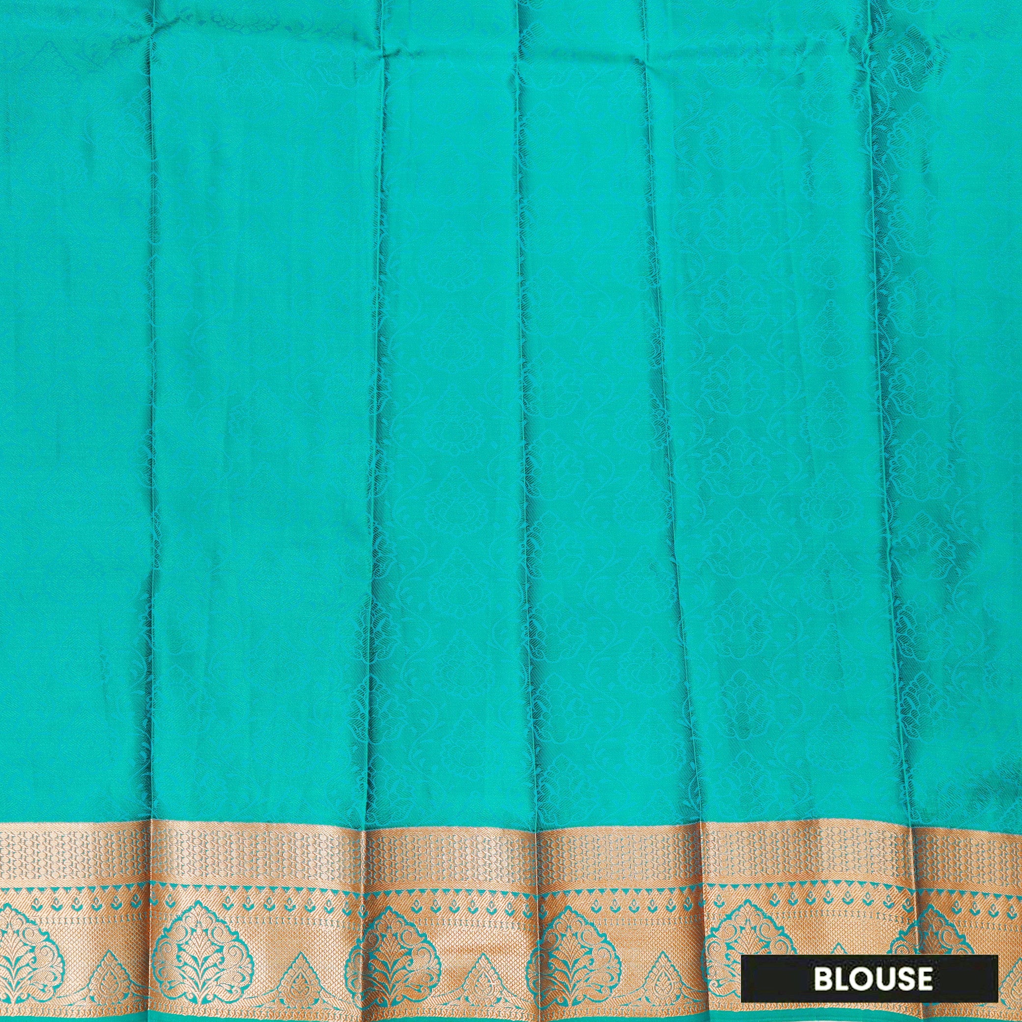 Green with Blue Art Silk Saree