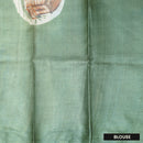 Pure Tussar Silk Saree Multi Colour With Floral Design and Painted Prints and Zari Woven Border