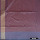 Red With Lavender Copper Zari Border Soft Silk Saree