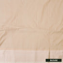 Sea Green With light beige Soft Silk