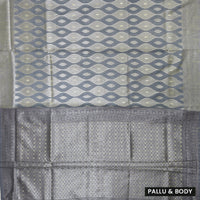Grey Colour Fancy Weaving Saree
