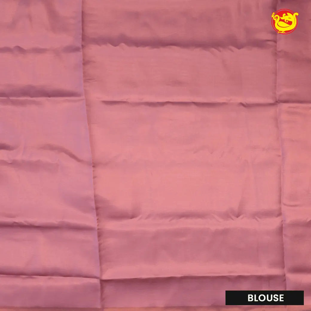 Pastel Pink Tissue Semi Silk Saree