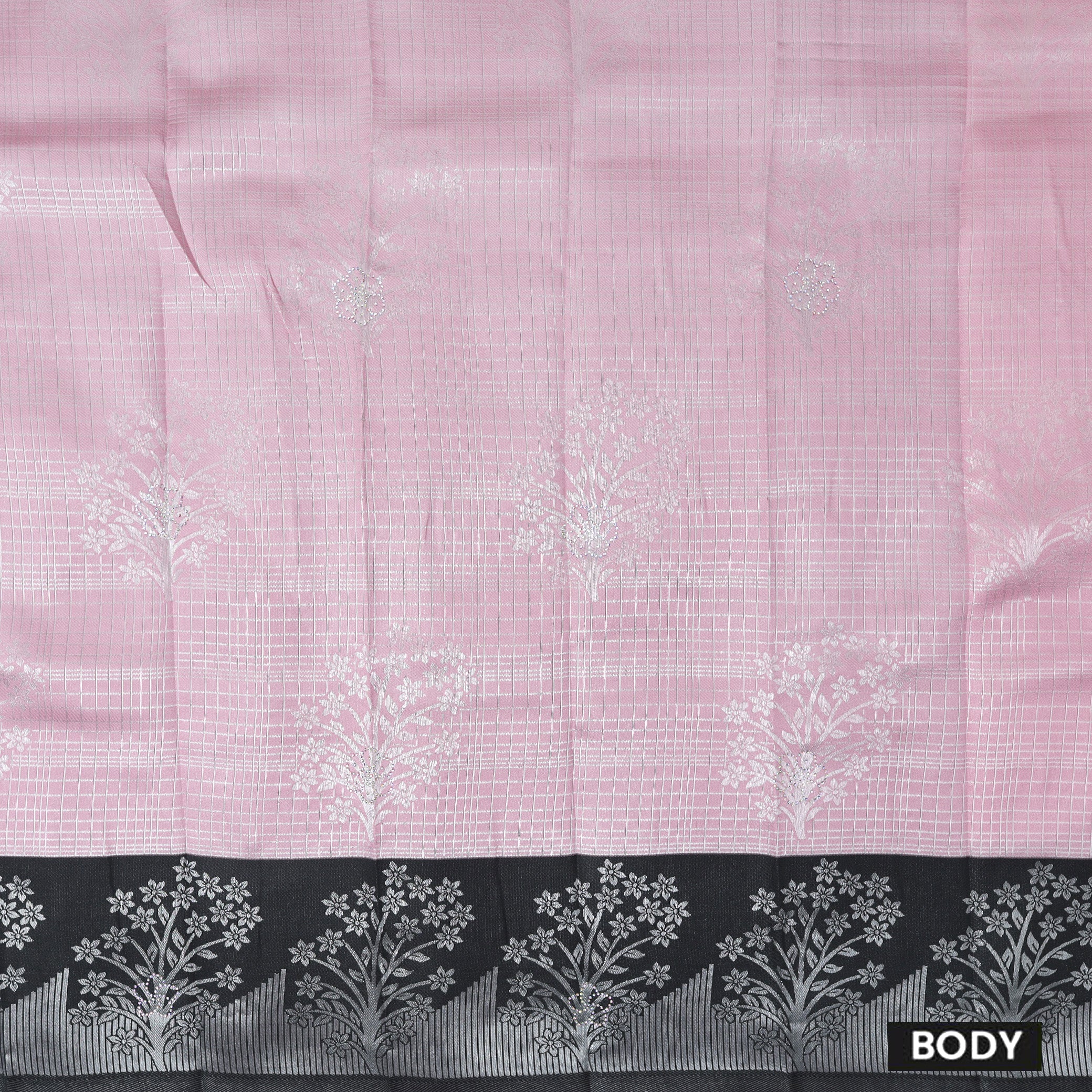 Light Pink with Block Kubera Silk Saree