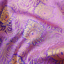 Grape With Blue pure Kanchipuram silk saree