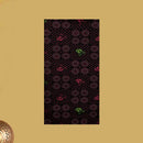 Black with Pink flower design Cotton Printed Lungi