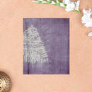 Pure Tussar Silk Saree Grape Colour With Floral Design and Painted Prints and Zari Woven Border