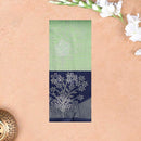 Green with Navy Blue Kubera Silk Saree