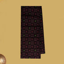 Black with Pink flower design Cotton Printed Lungi