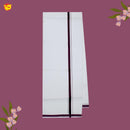 White WITH PURPLE  Single Layer Cotton Men’s Dhoti