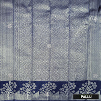 Green with Navy Blue Kubera Silk Saree
