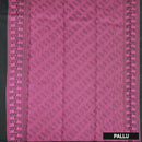Block With Pink Silk Cotton Saree Without Border