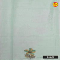 Pista Green Semi Raw Silk Saree