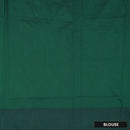 Magenta with a Green border and pallu Premium Quality Kalyani Cotton Saree