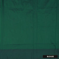Magenta with a Green border and pallu Premium Quality Kalyani Cotton Saree