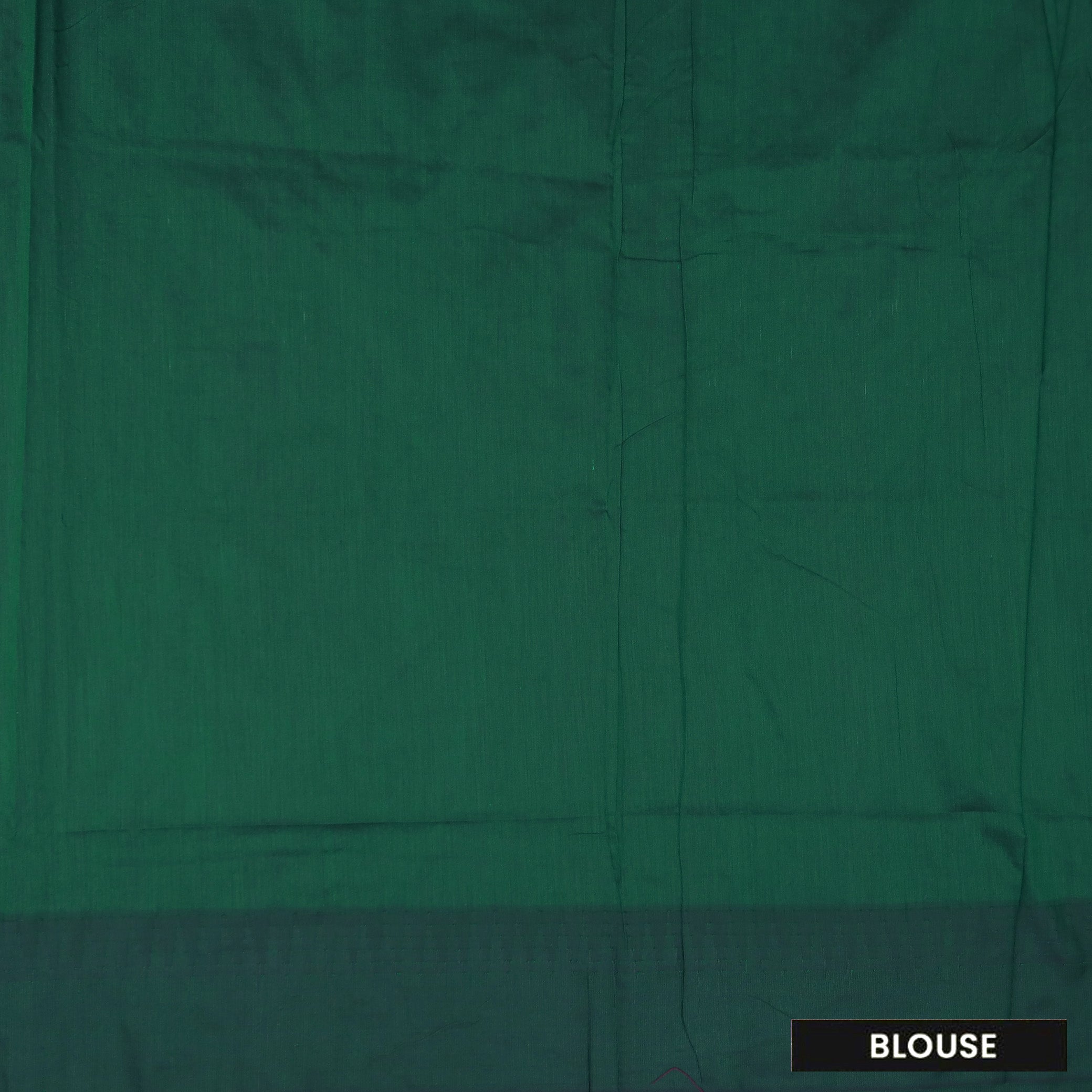 Magenta with a Green border and pallu Premium Quality Kalyani Cotton Saree