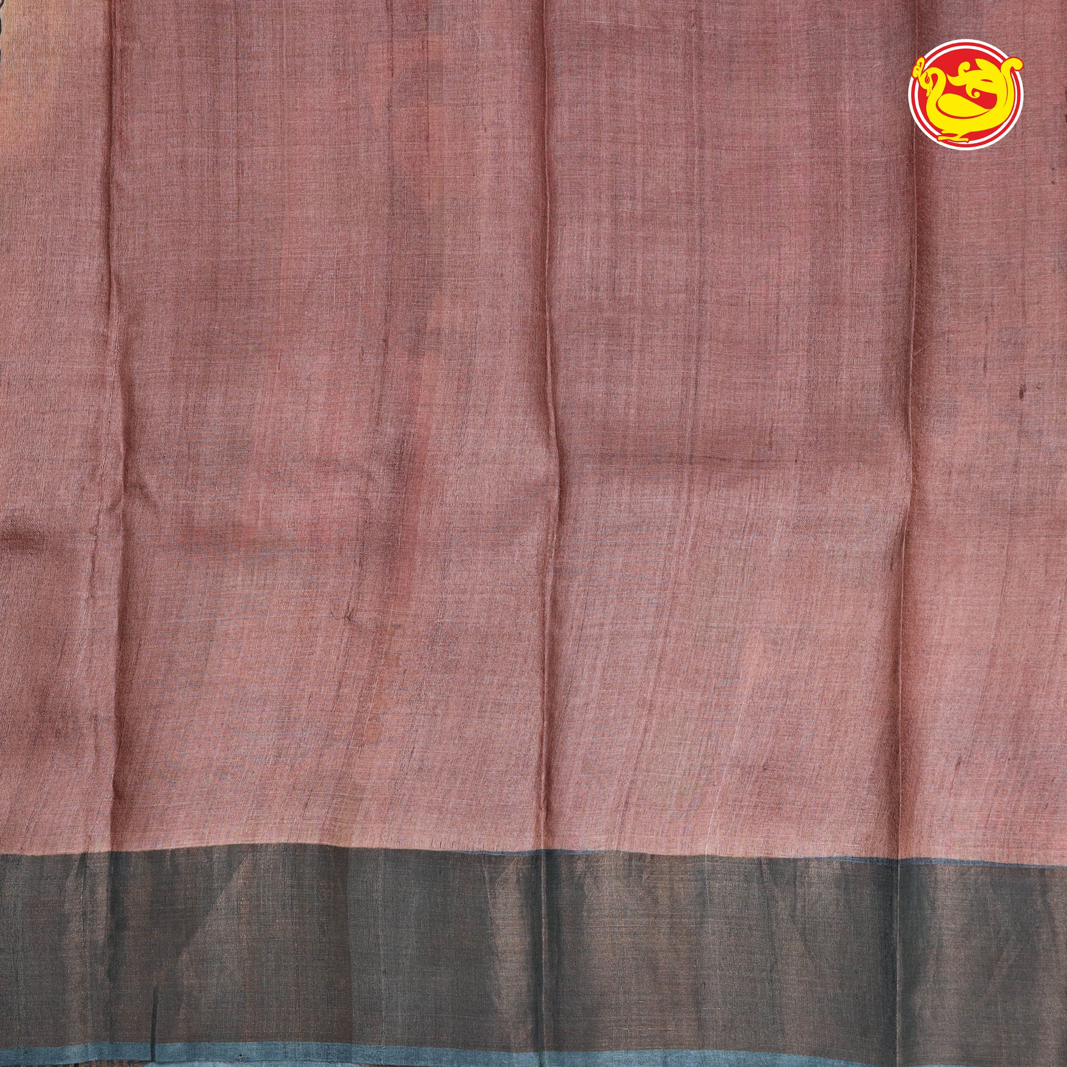 Pure tussar silk saree with hand painted kalamkari
