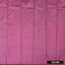 Block With Pink Silk Cotton Saree Without Border