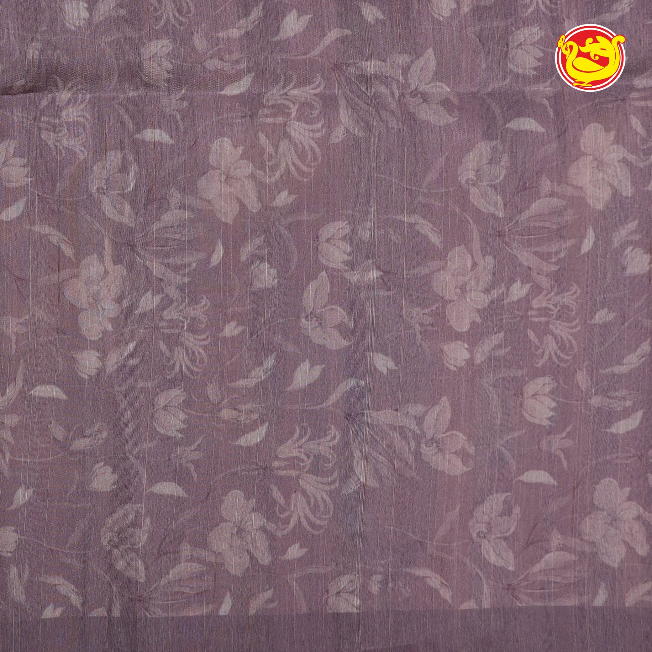 lavendar art chappa saree with digital prints