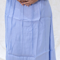 Aarviya-Light blue With  Floral Design  Ladies Branded Umbrella Top Readymade