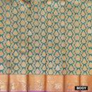 Forest Green with Pink Art Silk Saree
