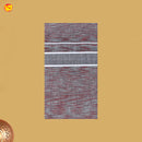 Maroon with Gray White Border Men's Dhoti