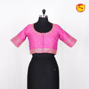 Pink Embroidery silk Readymade blouses - Thenianantham