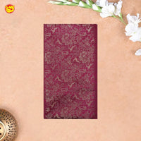 Purple Colour Banarasi Saree with Woven Designs