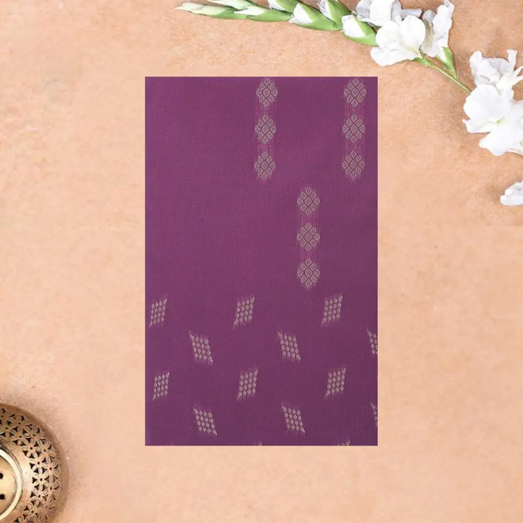 Dark Purple With Turquoise Blue Soft Silk