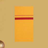 Yellow  with Red Border Men's Dhoti