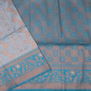 light sky and blue Soft Silk Saree