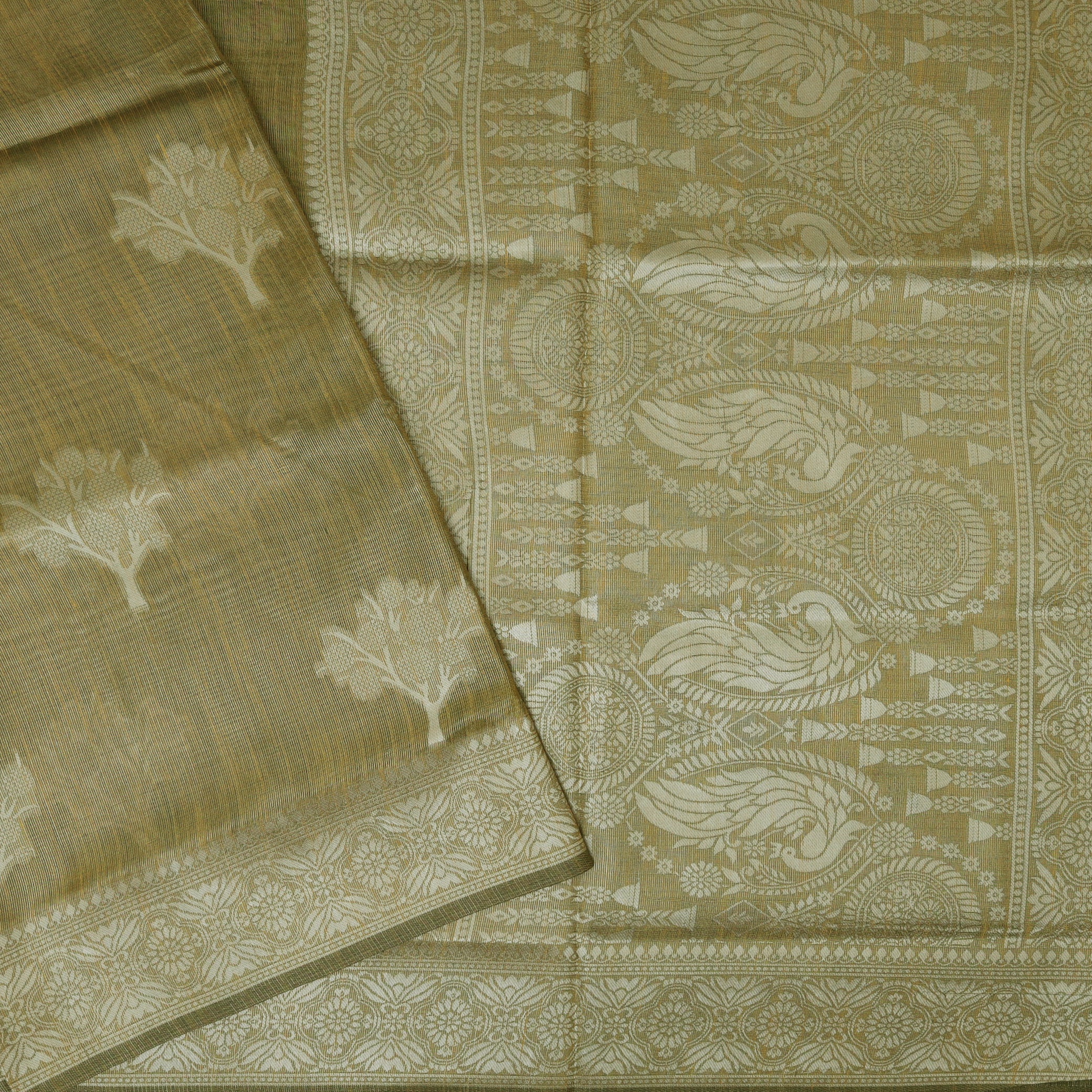 Light Brown Colour Fancy Weaving Saree