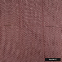 Deep Reddish-Maroon With Sandal Zari  Silk Cotton Saree