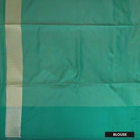 Lime Green With Ramar Green Copper Zari Border Soft Silk Saree