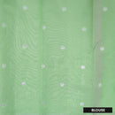 Pink with Green Litchi Silk Saree