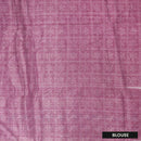 Purple with Red Tissue Silk Saree