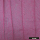 Rani Pink With Green Silk Cotton Saree Without Border