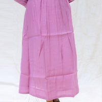 Aarviya-Onion pink With  Floral Design  Ladies Branded Umbrella Top Readymade