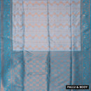 light sky and blue Soft Silk Saree