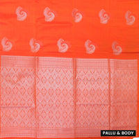 Orange Soft Silk Saree