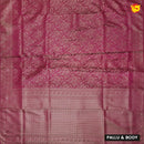 Purple Colour Banarasi Saree with Woven Designs