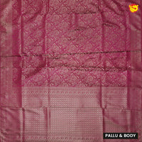 Purple Colour Banarasi Saree with Woven Designs