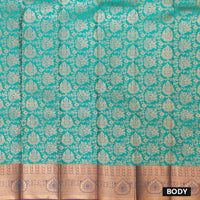 Green with Pink Art Silk Saree