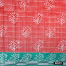 Red with Green Kubera Silk Saree