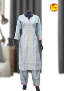 Grey Ladies Branded Readymade Chudi Set - Thenianantham