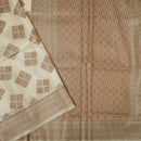 Light Creamy Colour Fancy Weaving Saree