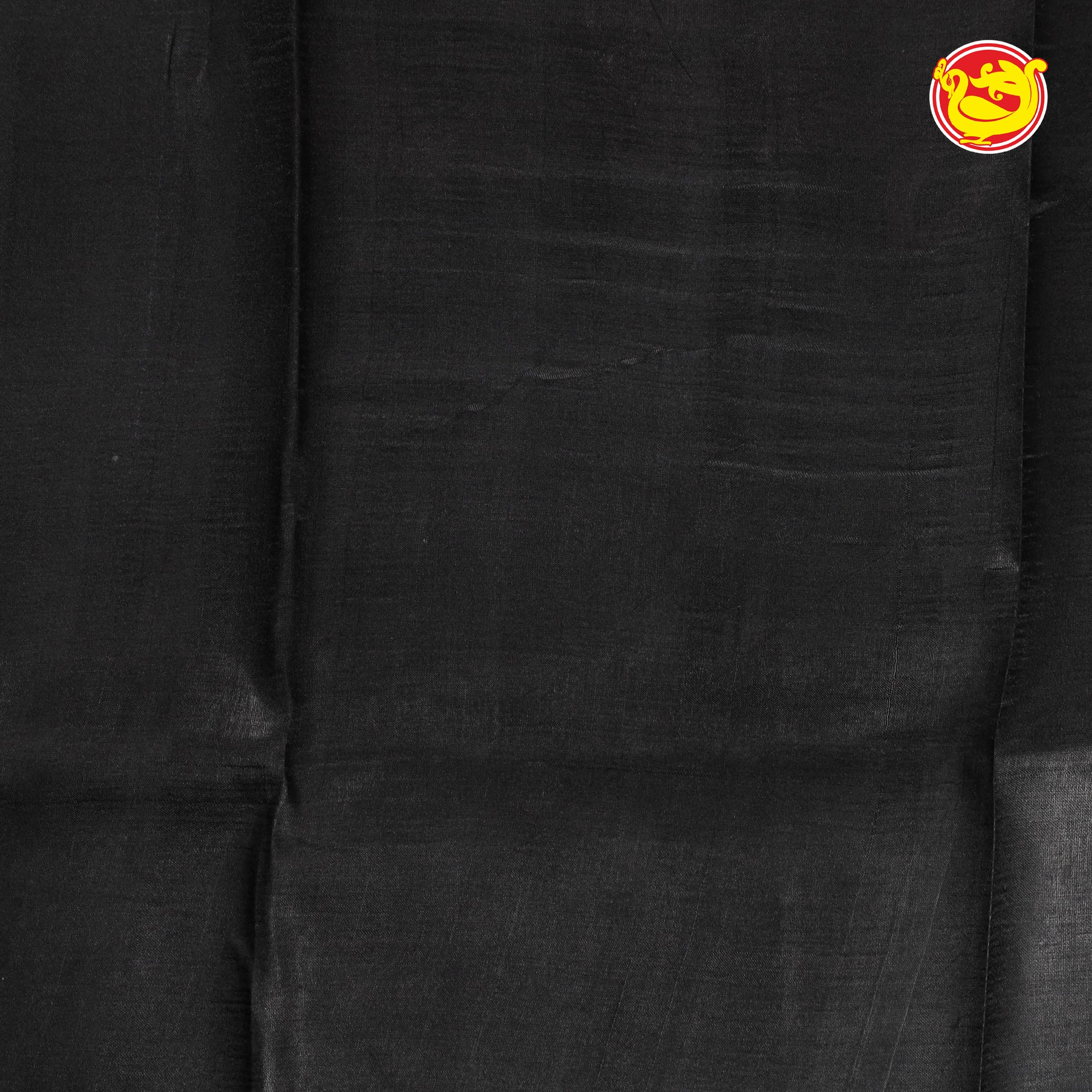 Grey with black printed silk saree