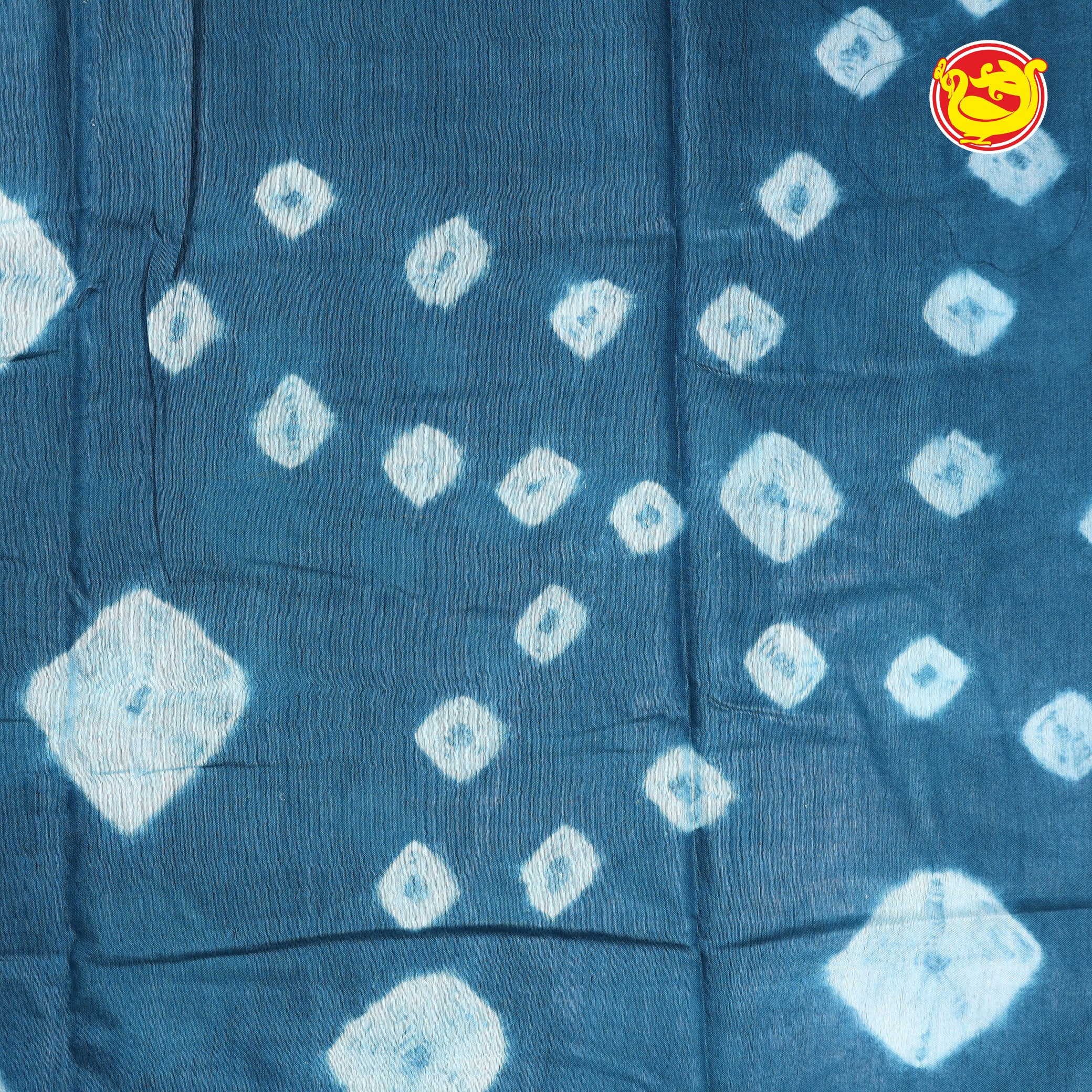 Light blue art tussar saree with prints
